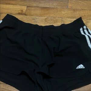 Adidas Kids Black and White Athletic Shorts